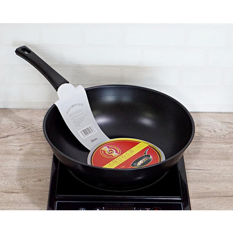 กระทะเคลือบ-กระทะเทปลอน-non-stick-ขนาด-32-ซม-สามารถใช้กับเตาแม่เหล็กไฟฟ้า