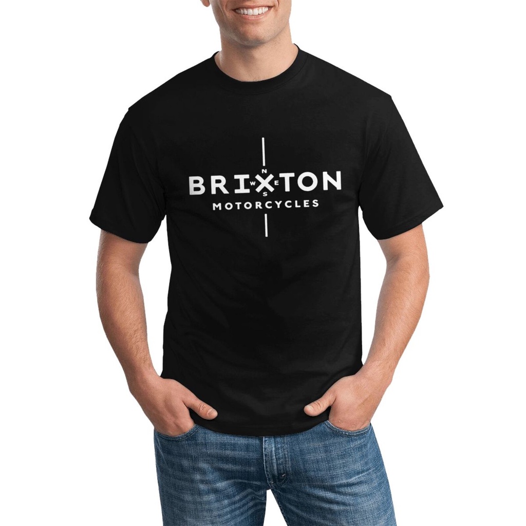 เสื้อยืดผ้าฝ้ายพิมพ์ลายขายดี-เสื้อยืด-ผ้าฝ้าย-พิมพ์ลาย-rare-brixton-motorcycle-แฟชั่นฤดูร้อน-สําหรับผู้ชาย