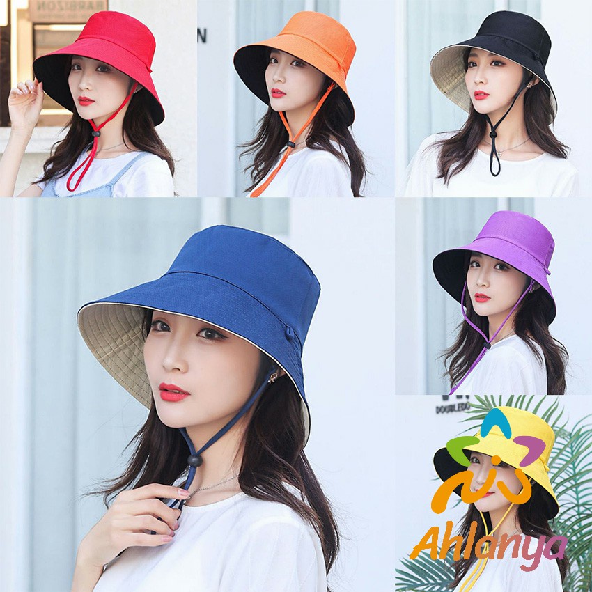 ahlanya-หมวกใส่ได้-สองด้าน-double-sided-sun-hat