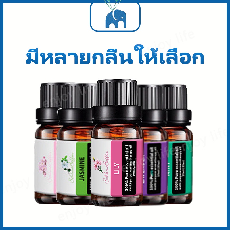 น้ำมันหอมระเหย-กลิ่นธรรมชาติ-น้ำมันหอมระเหย-บริสุทธิ์-100-สารสกัดจากพืช-10-มล