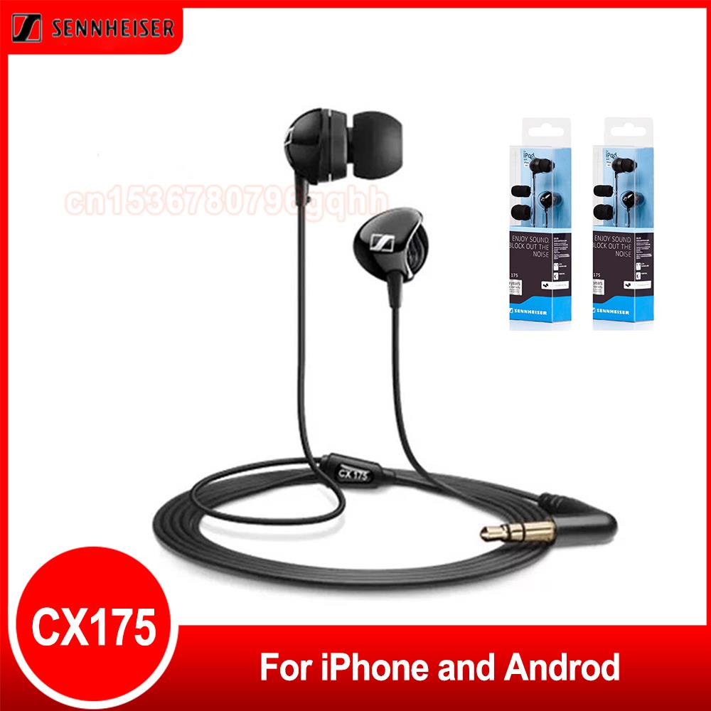 sennheiser-cx175-ชุดหูฟังสเตอริโอ-แบบมีสาย-3-5-มม-ลดเสียงรบกวน-สําหรับ-iphone-samsung