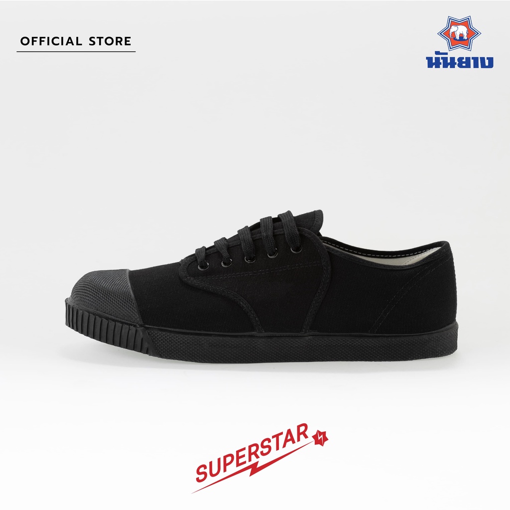 ภาพหน้าปกสินค้าNanyang รองเท้าผ้าใบ รุ่น Superstar สีดำ (Black) จากร้าน nanyang_official_shop บน Shopee