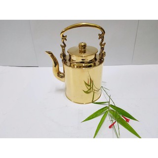 Brass byfa กาน้ำทองเหลือง ทรงกระบอก กาน้ำชา กาน้ำสวย กาน้ำโบราณ