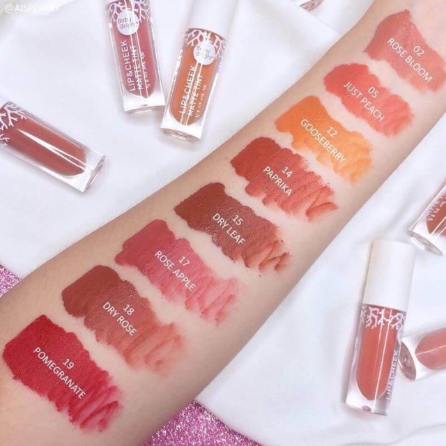 ภาพสินค้า(แท้) Baby Bright Lip & Cheek Matte Tint 2.4g เบบี้ไบร์ท ลิปแอนด์ชีคแมทท์ทินท์ By Karmart Cathy Doll จากร้าน mezzocok บน Shopee ภาพที่ 6