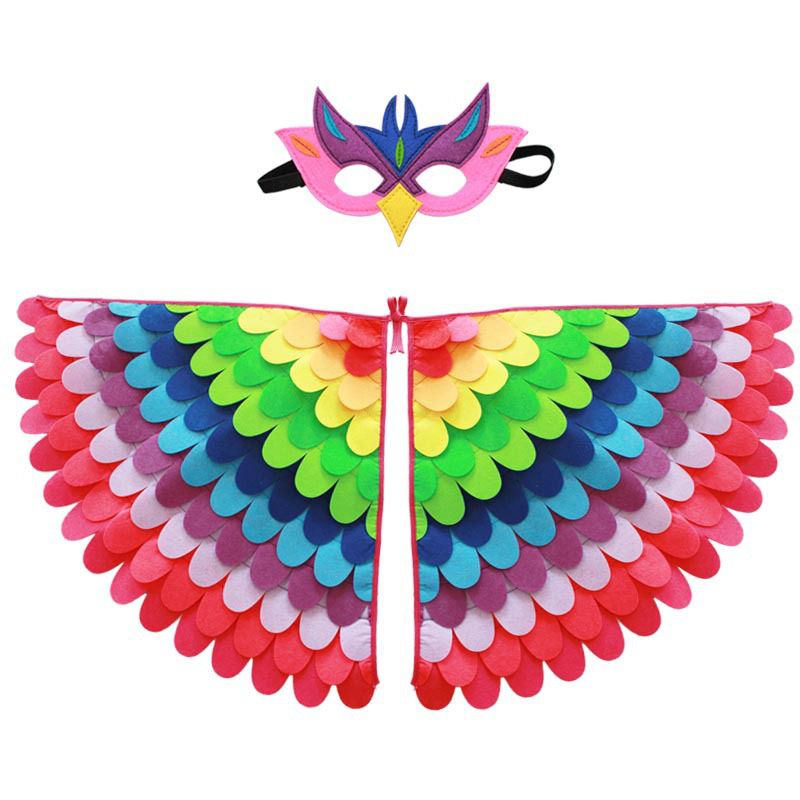 ชุดคอสเพลย์-รูปปีกนก-พร้อมหน้ากาก-และปีก-แฟนซี-สําหรับเด็ก-เหมาะกับวันฮาโลวีน
