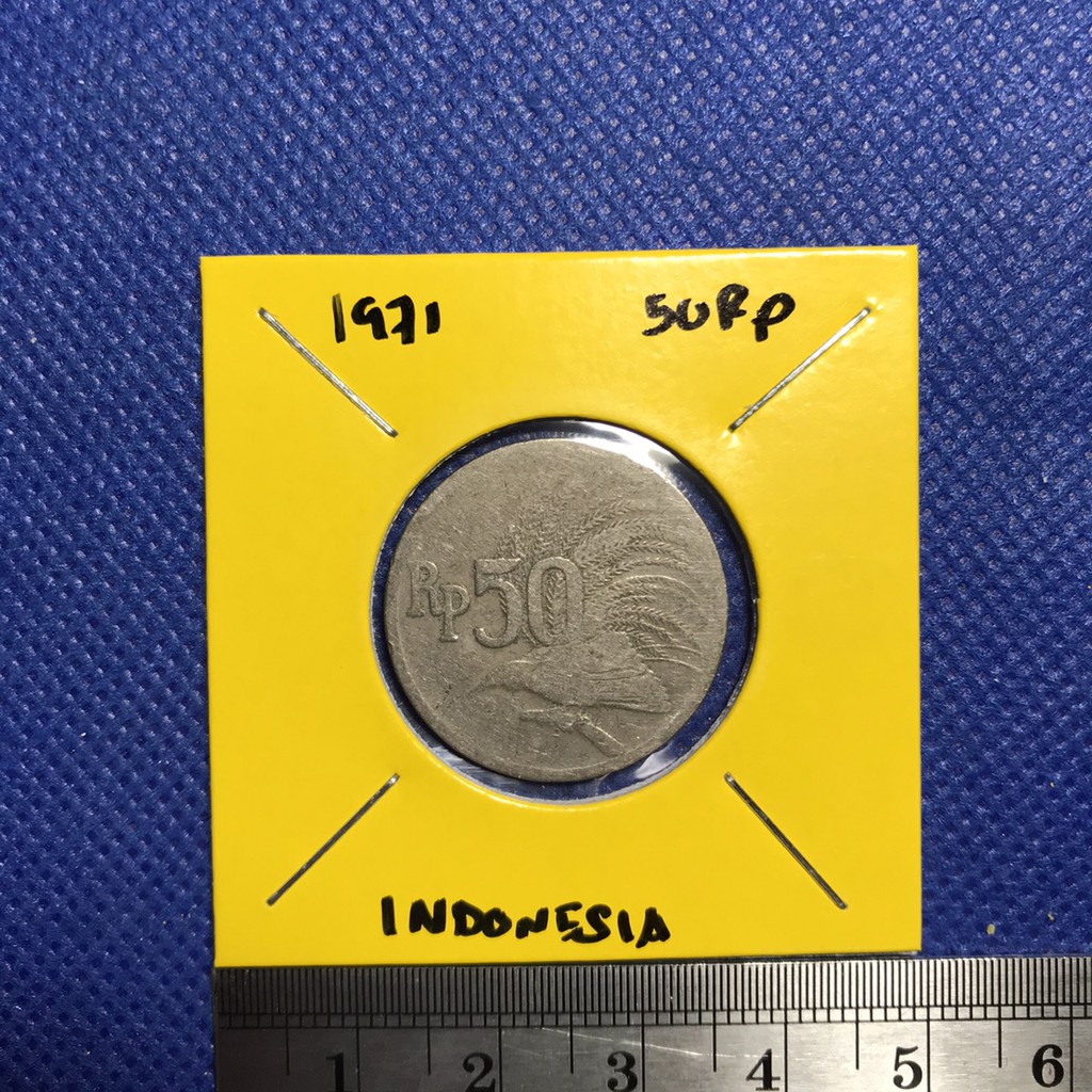 เหรียญเก่า14825-ปี1971-อินโดนีเซีย-50-rupiah-เหรียญหายาก-เหรียญสะสม-เหรียญต่างประเทศ