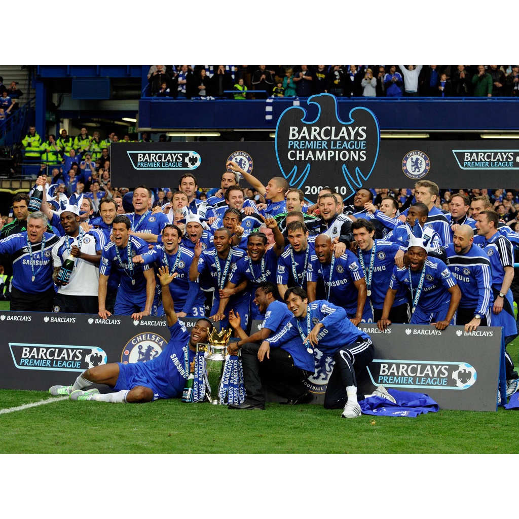 โปสเตอร์-chelsea-เชลซี-champions-แชมป์-poster-ฟุตบอล-football-โปสเตอร์ฟุตบอล-ตกแต่งผนัง-รูปติดห้อง-โปสเตอร์วินเทจ