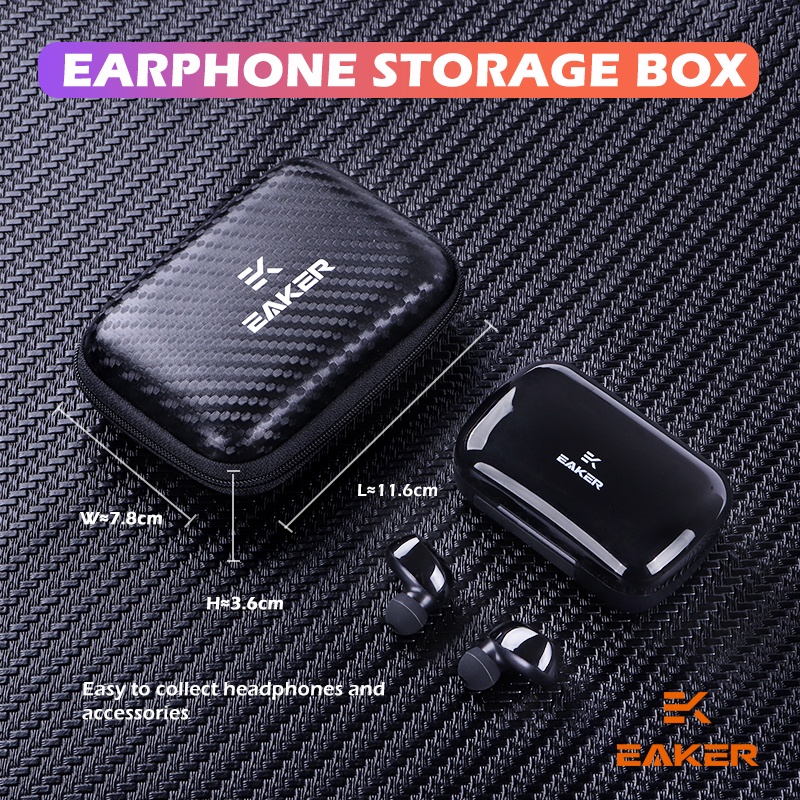 ภาพหน้าปกสินค้าEAKER กระเป๋าหูฟังไฟเปอร์แบบมีซิป กระเป๋าเก็บหูฟังของหูฟัง EAKER Case Earphone Waterproof Carrying Hard Case For EAKER จากร้าน besker_thailand บน Shopee