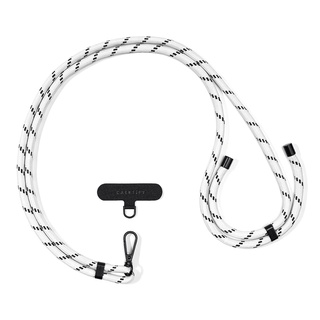 (พร้อมส่ง) Casetify Rope phone strap with card - White/Black