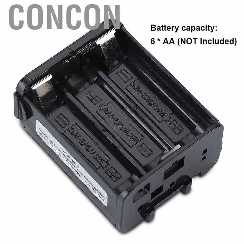 ready-stock-battery-case-for-kenwood-th-28-th-48-th-78ht-two-way-radio-walkie-talkie-capacity-6-aa-black