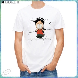 ขายดี ใหม่ เสื้อยืดแฟชั่น ลายการ์ตูนอนิเมะ One Piece Luffy ตลก สําหรับผู้ชาย