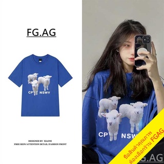 เสื้อยืดลายการ์ตูนผู้หญิง สีดำ oversize T-shirt เสื้อผ้าแฟชั่นวัยรุ่นสไตล์เกาหลีน่ารัก เสื้อโอเวอร์ไซส์แขนสั้น สตรีท xxl