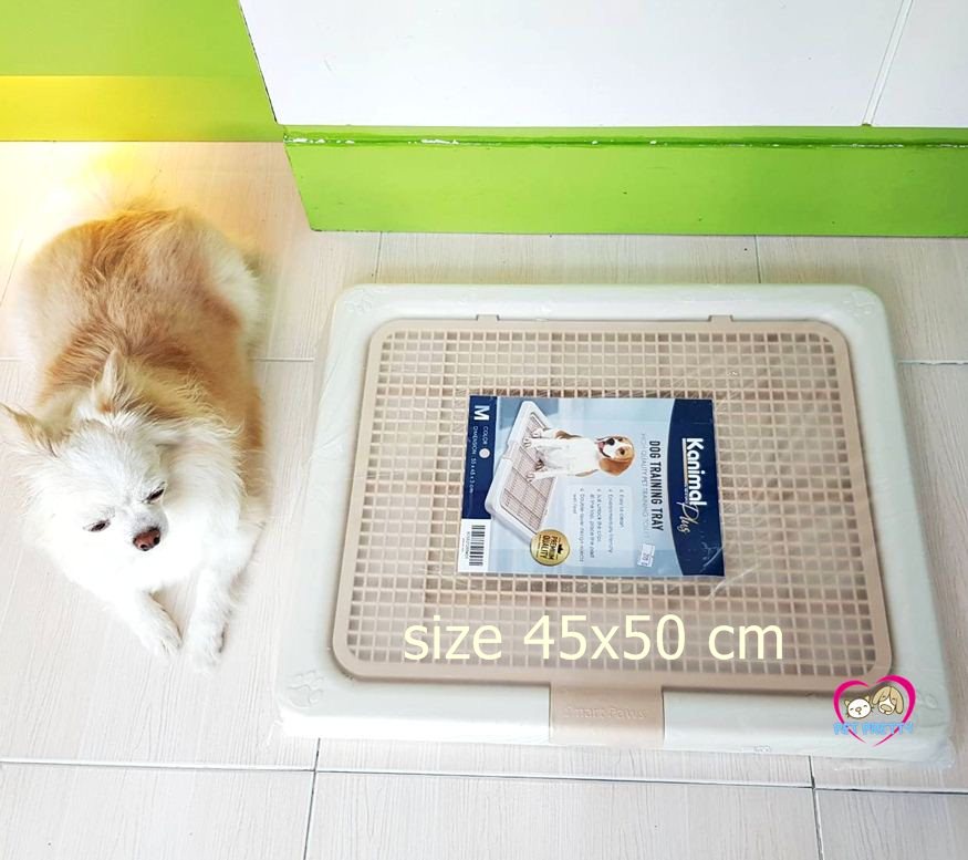 คำอธิบายเพิ่มเติมเกี่ยวกับ kanimal ห้องน้ำสุนัข ขนาด M 45 x50เซน แบบมีตะแกรงรอง ล็อคได้ (ห้องน้ำสุนัข ห้องน้ำหมา .ส้วมสุนัข ส้วมหมา )