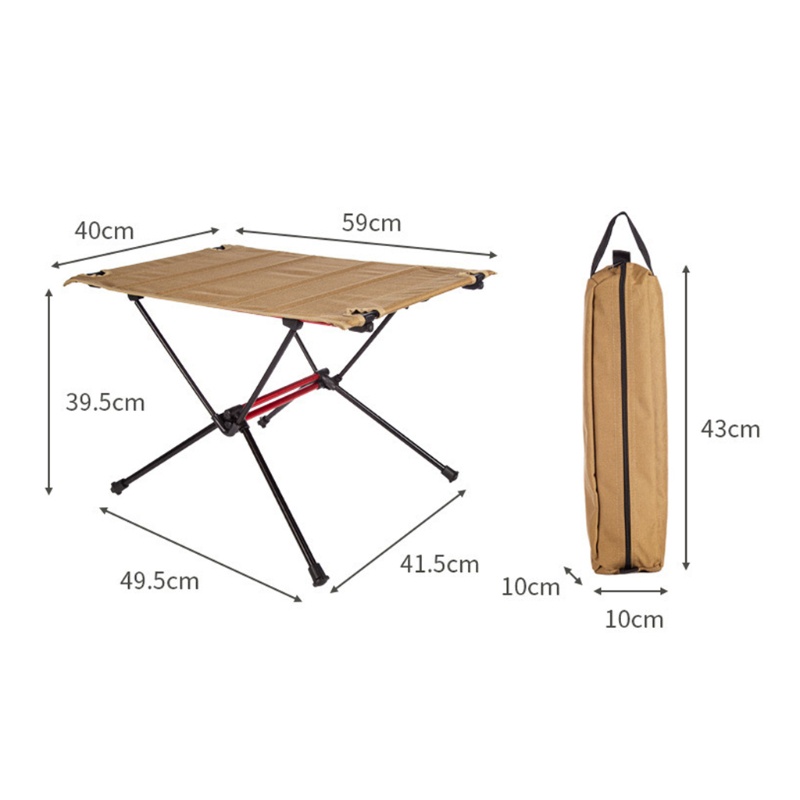 aoto-โต๊ะปิกนิก-ผ้าออกซ์ฟอร์ด-ขาอลูมิเนียม-แบบพกพา-พับได้-ขนาด-40x59-ซม-ทนทาน-สําหรับตั้งแคมป์กลางแจ้ง
