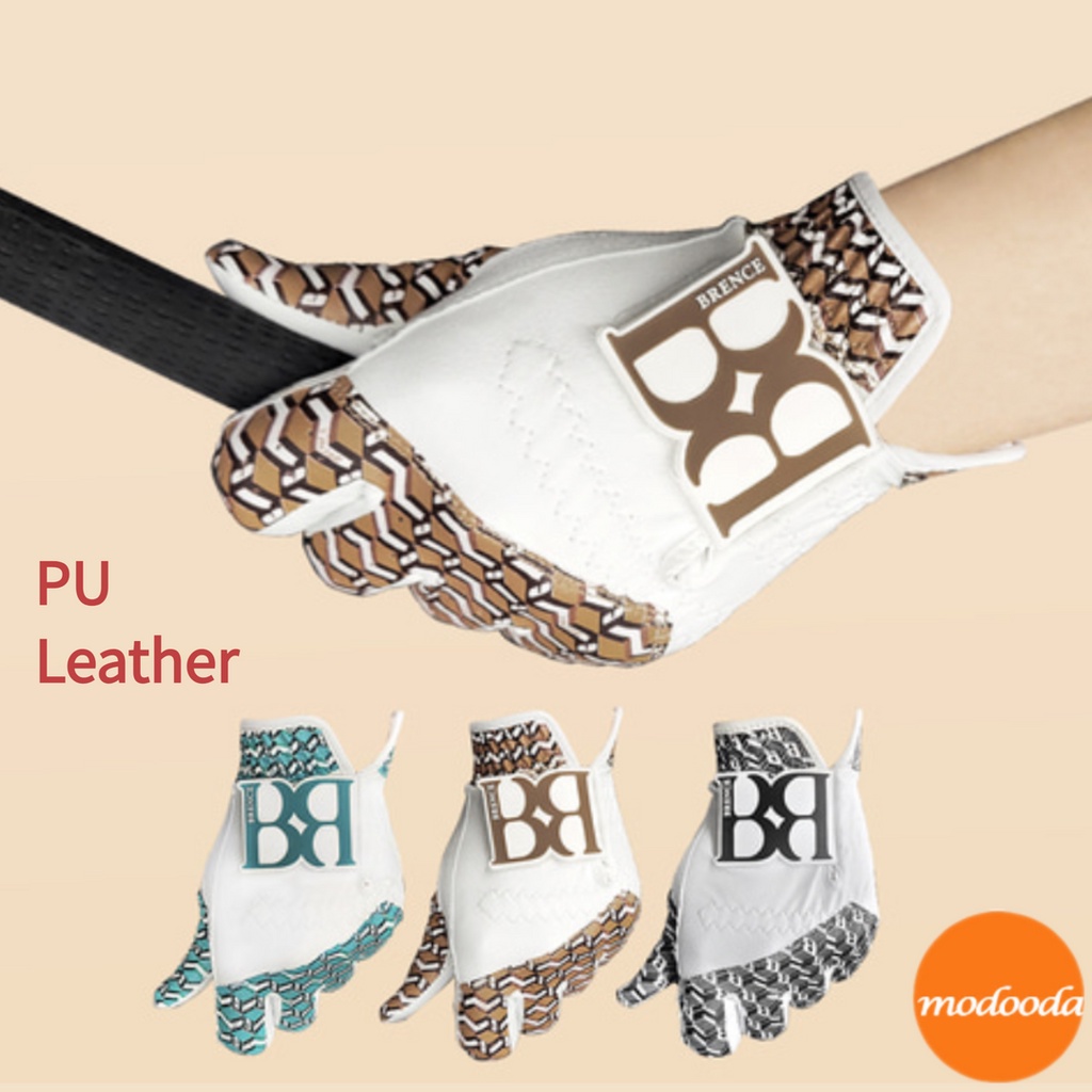 ภาพหน้าปกสินค้าเกาหลี  Patten B/ Synthetic leather/ ถุงมือกอล์ฟหญิง (มือซ้ายและมือขวา)/Golf gloves