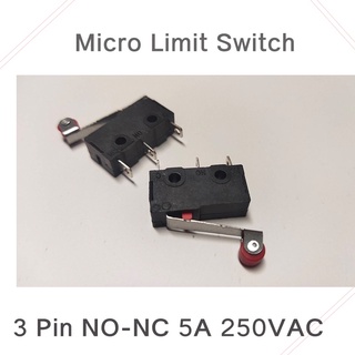 1 ชิ้น Micro Limit Switch, 3 Pin N/O N/C 5A 125 250VAC