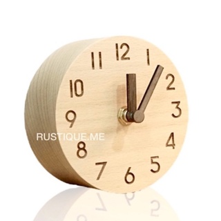 ภาพหน้าปกสินค้านาฬิกาตั้งโต๊ะ นาฬิกาไม้ ไร้เสียง มินิมอล ไม้แท้ธรรมชาติ 100% ตกแต่งบ้าน ห้องนอน ตกแต่งโต๊ะทำงาน ของขวัญ wooden clock ที่เกี่ยวข้อง