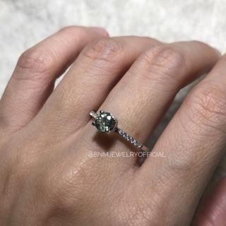 แหวนพลอย green sapphire แท้ ลดราคาพิเศษ