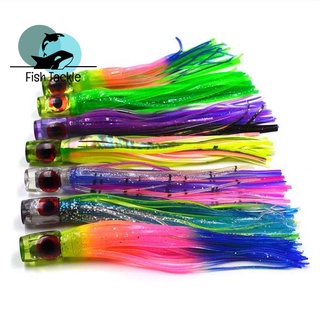 6.5 นิ้ว Trolling Fishing Lures หัวเรซิ่นทะเลน้ำเค็มเหยื่อประดิษฐ์เกมใหญ่ Lure