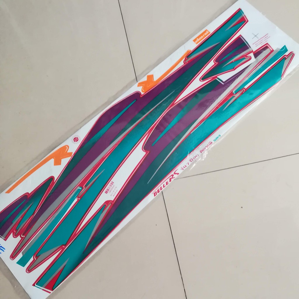 สติ๊กเกอร์ BELLE RM เบล R เคลือบเงาแท้ เนื้อสติ๊กเกอร์อย่างดี สีสด ติด ...