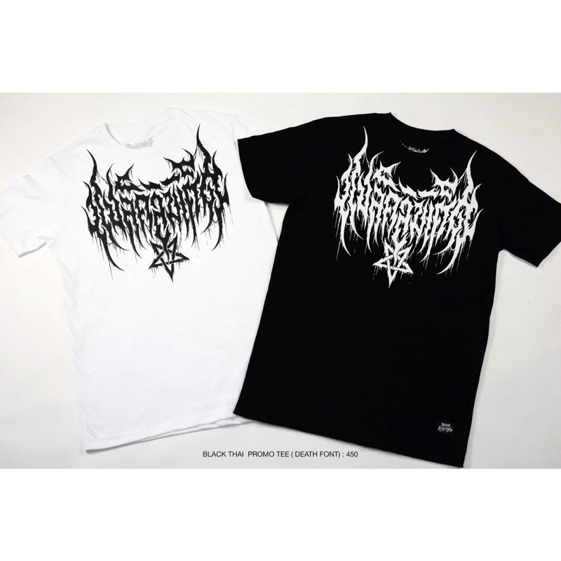 black-thai-font-promo-tee-death-font