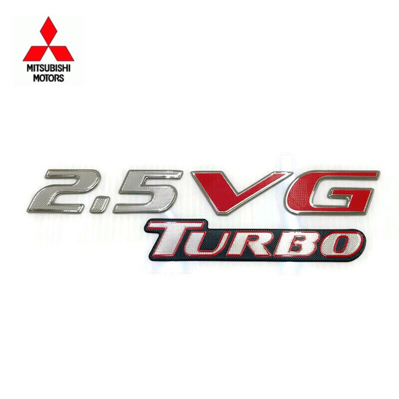 แท้ศูนย์-สติ๊กเกอร์-2-5-vg-turbo-สำหรับติดฝาท้าย-triton-ka4-โลโก้-2-5-vg-turbo-รหัส-mz330418