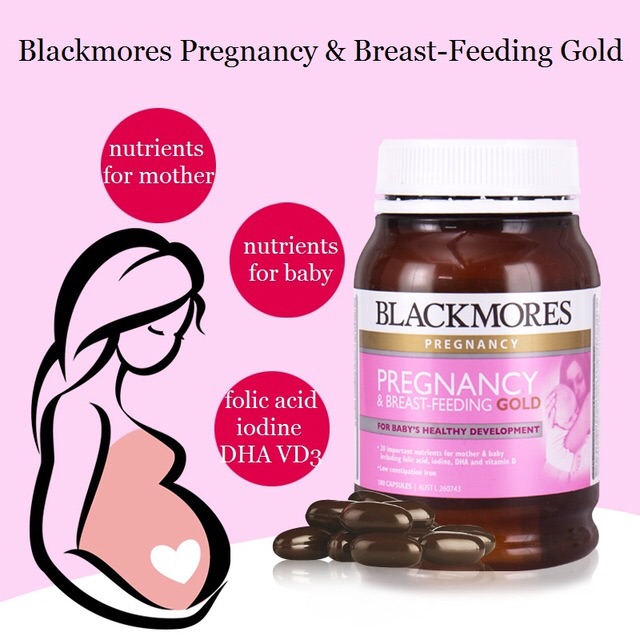 blackmore-pregnancy-amp-breast-feeding-gold-วิตามินสำหรับคุณแม่ช่วงตั้งครรภ์-และให้นมบุตร-180แคปซูล