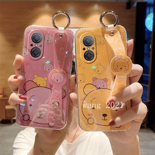 New Casing เคส Huawei Nova 9 SE Phone Case Shiny Colorful Animals Wristband Cartoon  All Inclusive TPU Soft Case Back Cover เคสโทรศัพท