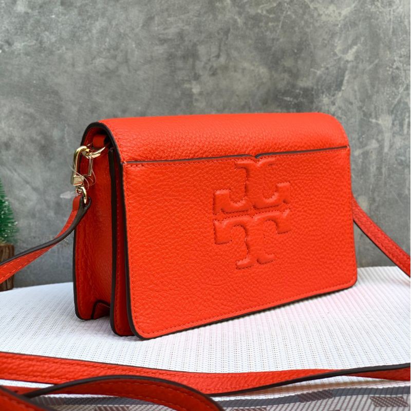 สด-ผ่อน-กระเป๋าสะพายสีส้มอมแดง-poppy-red-48309-tory-burch-bombe-t-small-crossbody