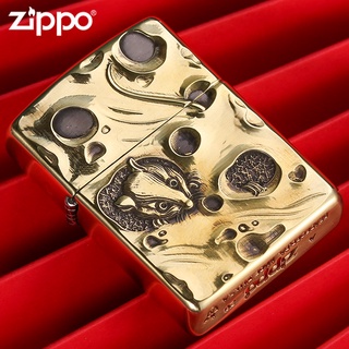Zippo Zippo ของแท้▼Zippo American Zippo ไฟแช็ก 3D ชีสเมาส์สะสมเครื่องเกราะ Windproof น้ำมันก๊าดไฟแช็ก