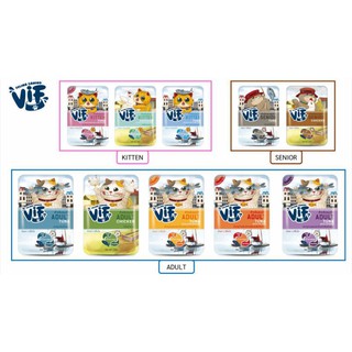 สินค้า (จำนวน 12 ซอง )Felina Canino VIF อาหารเปียกแมวชนิดซอง ขนาด 75กรัมx12 ไม่สามารถคละรสชาติได้