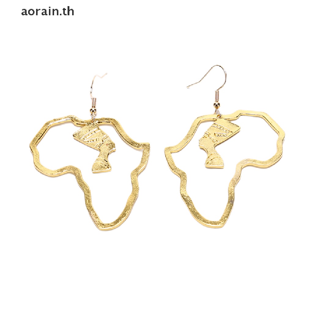 aorain-anniyo-ต่างหูอียิปต์-สีทอง-สไตล์แอฟริกัน-ราชินีเนเฟอร์ติติ
