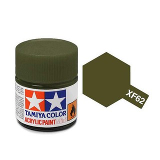 สินค้า สีสูตรน้ำทามิย่า Acrylic XF62 Olive Drab 10ml