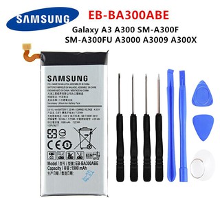 Samsung แบตเตอรี่ สำหรับSAMSUNG GALAXY A3 A3000 A3009 A300X EB-BA300ABE 1900MAh