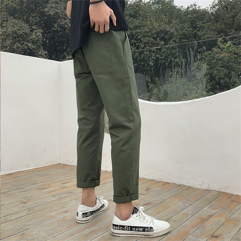 ภาพสินค้าMAXXI กางเกงขากว้าง สำหรับผู้ชาย กางเกงเกาหลี กางเกงขายาว ผ้าสปันเนื้อนิ่ม ใส่สบาย A501 จากร้าน maxxiyuoun บน Shopee ภาพที่ 8