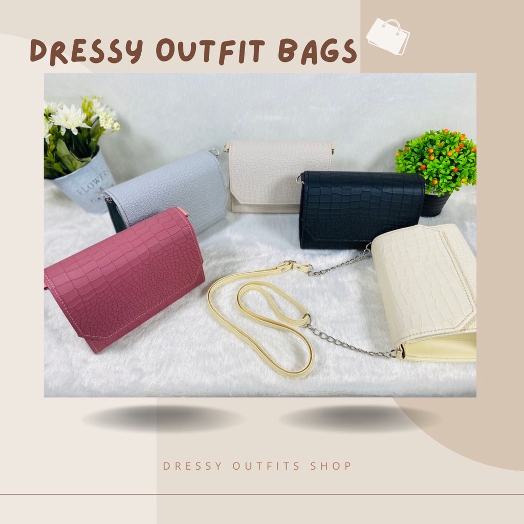 dob06-dressy-outfit-bags-งานหนังเทียม-pvc-premium-คุณภาพสุดปัง-สวยแพง-ตรงปกทุกใบแน่นอนจ้า-กระเป๋าทรงสวย-อยู่ทรง