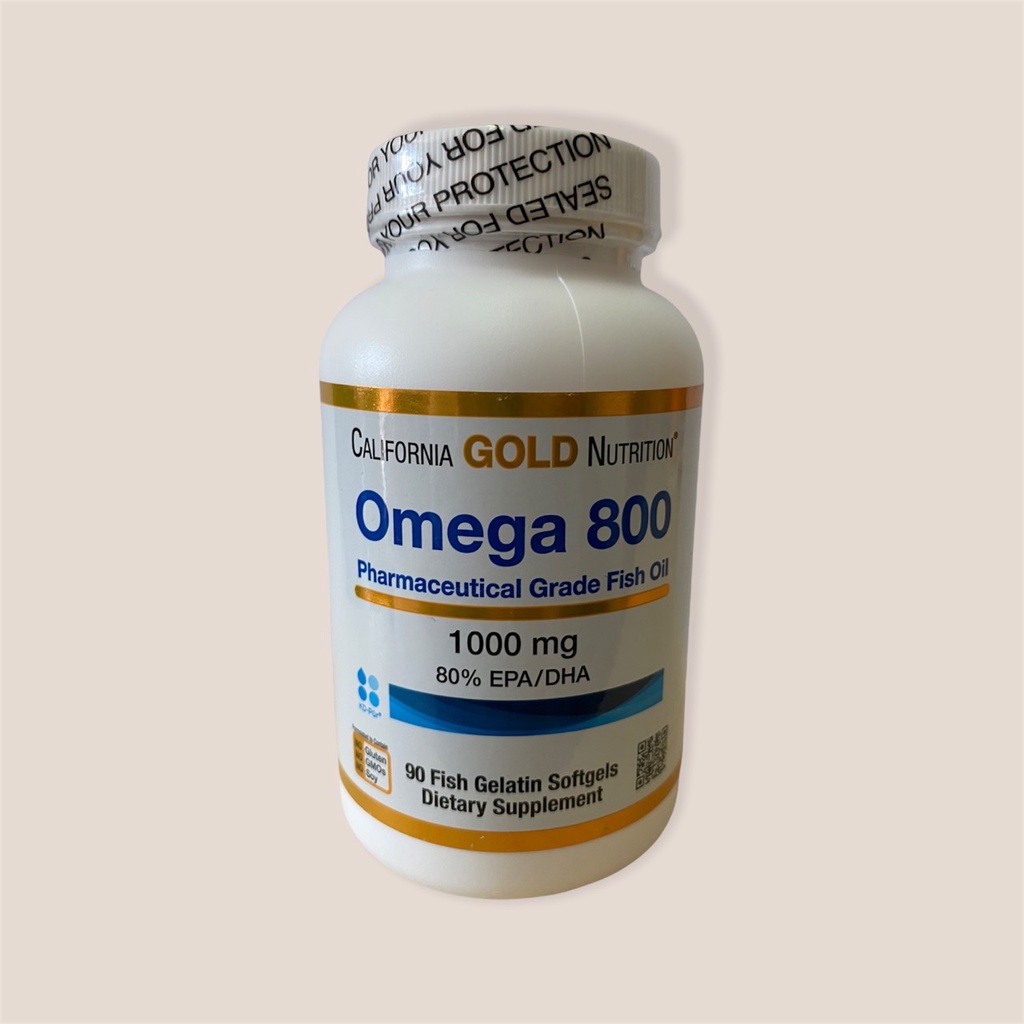 California Gold Nutrition, Omega 800 Pharmaceutical Grade Fish Oil, 80