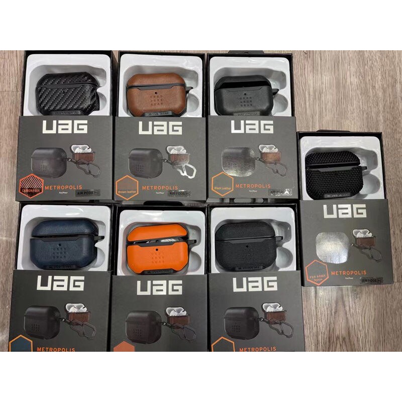 uag-ของแท้-เคสหูฟังหนังนิ่ม-พร้อมคาราบิเนอร์-หรูหรา-สําหรับ-airpods-pro-1-2