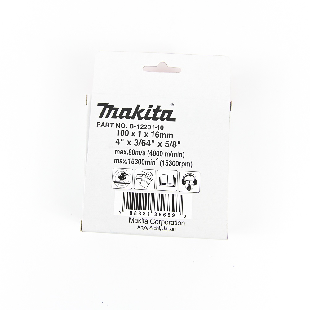 makita-แผ่นตัดสแตนเลส-4-x1-0mm-10แผ่น-ก-b-12201-10-a60t