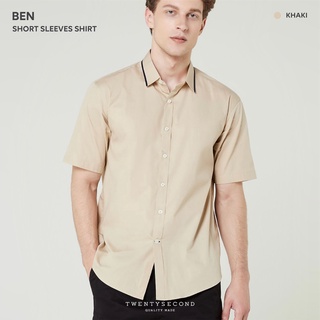 ภาพหน้าปกสินค้าTWENTYSECOND เสื้อเชิ้ตแขนสั้น ผ้าคอตต้อน รุ่น Ben Short Sleeves shirt - สีกากี / Khaki ที่เกี่ยวข้อง