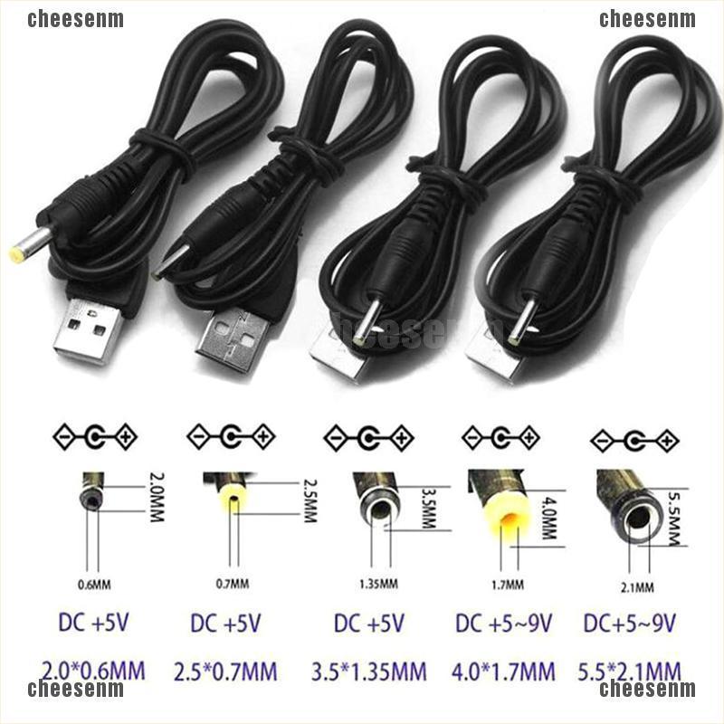 ภาพหน้าปกสินค้าแจ็คบาร์เรล USB เป็น DC 5.5 มม.*2.1 2.5*0.7 3.0*1.0 4.0*1.7 3.5*1.35 5V จากร้าน cheesenm.th บน Shopee