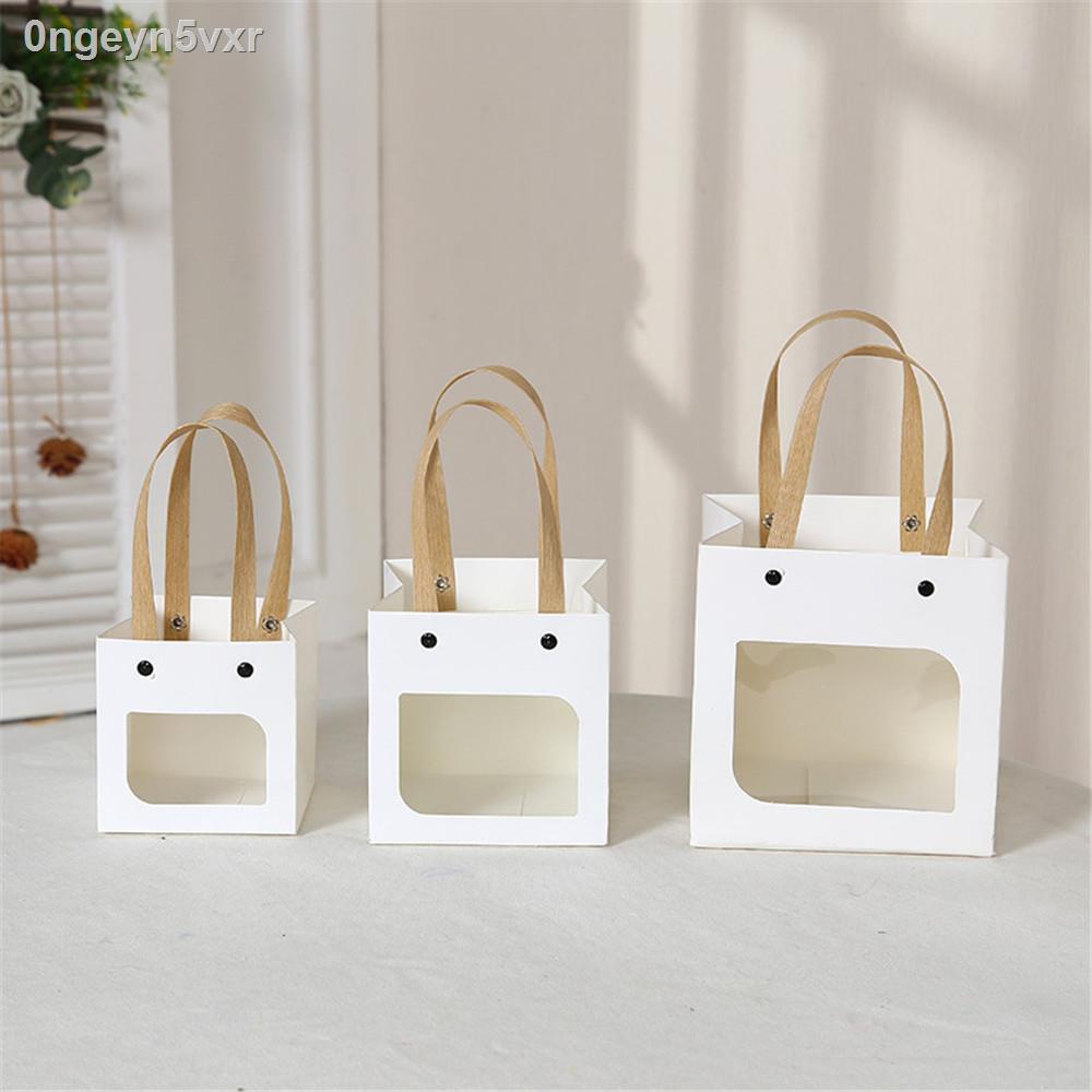 koo-portable-kraft-paper-bags-candy-gift-bags-baking-cake-dessert-square-bottom-party-paper-bags