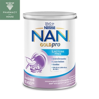 สินค้า ***หมดอายุ31/7/2024***  Nan Gold Pro Lactose free 400 g.