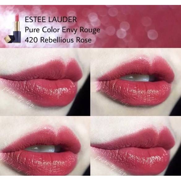 ภาพสินค้าEstee Lauder Pure Color Envy Lipstick No.420 Rebellious Rose ขนาด 1.2g จากร้าน beautystuffss บน Shopee ภาพที่ 2