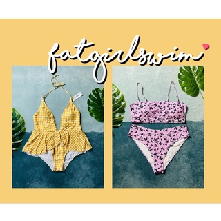 ชุดว่ายน้ำคนอ้วน บิ๊กไซส์  ♡ Fatgirlswim ⚠︎︎แจ้งแบบใน𝙞𝙣𝙗𝙤𝙭