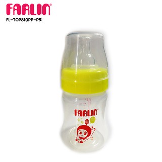 สินค้า FARLIN ขวดนม PP คอกว้าง ขนาด 140 ml รุ่น FL-TOP810PP-P5 (PP Feeding Bottle)