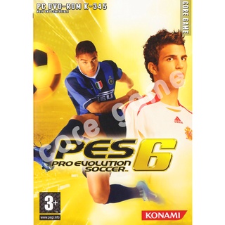 PES pro evolution soccer 6  แผ่นเกมส์ แฟลชไดร์ฟ เกมส์คอมพิวเตอร์  PC โน๊ตบุ๊ค