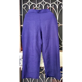 กาง​เกงใยกัญชง. สีพื้น  กรมเข้ม ซับในอัดกาว ซิปข้าง