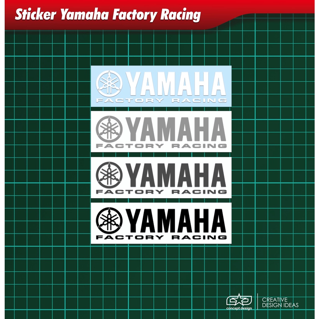 สติกเกอร์แข่งรถ-จากโรงงาน-yamaha