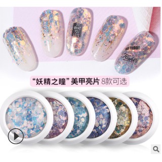🍓CCT🍓กากเพชร 3 D กลิตเตอร์ DIY สีเลื่อมสำหรับตกแต่งเล็บ